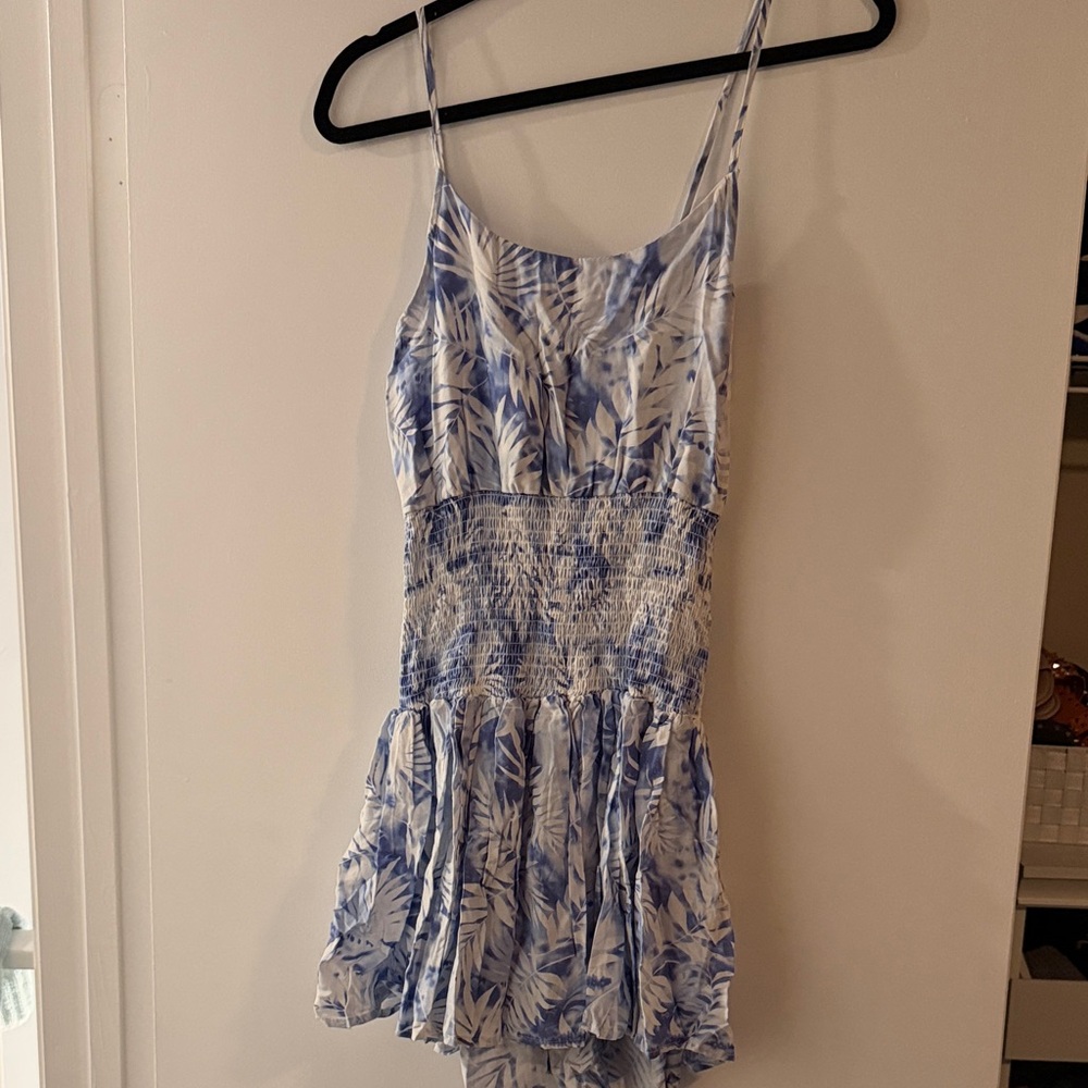 Blue and White dress